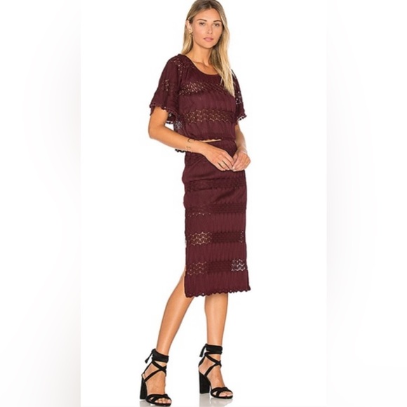 Band of Gypsies Dresses & Skirts - Band Of Gypsies Crochet Top & Skirt Set